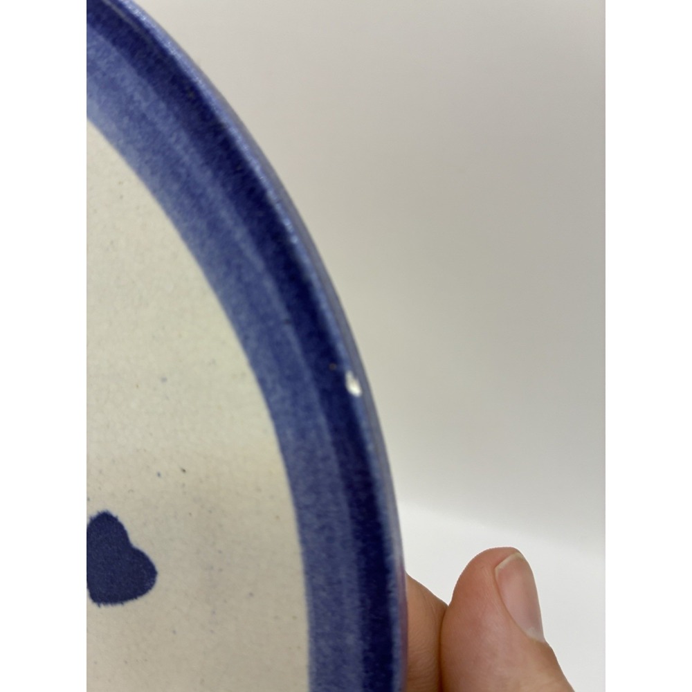 Vintage Ceramic Kitchen Trivet Blue Cream From Mom's Kitchen Hanging 8.5"  EUC - Picture 5 of 6